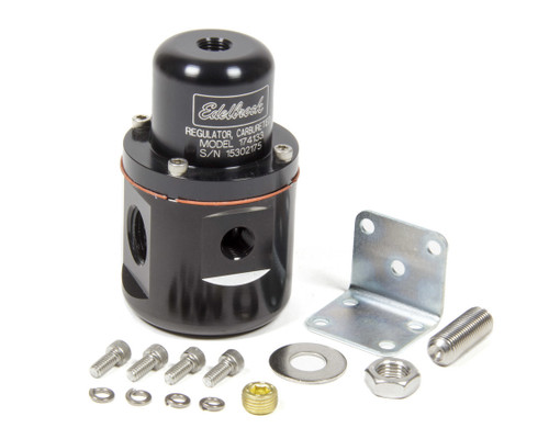 Edelbrock Fuel Pressure Regulator Carbureted 160 GPH 5-10 PSI 3/8In In/Out 3/8In Return Black