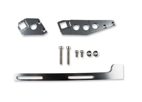 SNIPER EFI INTAKE THROTTLE CABLE BRACKET KIT FOR LS1/LS2/LS6 MANIFOLDS SILVER F
