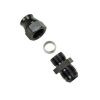 FITTING ADAPTER 8AN MALE TO 1/2 TUBE COMPRESSION ALUM BLK