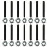 VALVE COVER STUD KIT BBC FABRICATED V/C NON SERRATED FLANGE NUTS