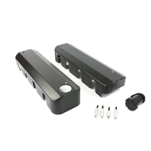 Black Fab Aluminum LS Coil Covers