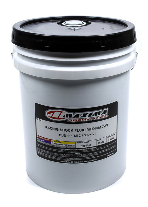 RACING SHOCK FLUID PERFORMANCE AUTO MEDIUM 7WT 111/390 5 GAL PAIL