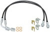 Rock Jock CUECE-9807FBLK 0718 WRANGLER JK FRONT OR REAR BRAKE HOSE KIT