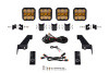 JEEP JL SS5 4POD CROSSLINK GRILLE LIGHT BAR KIT PRO YELLOW COMBO