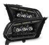 1012 MUSTANG NOVA LED PROJECTOR HEADLIGHTS W/ACTVTN LIGHT ALPHABLACK