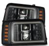 9296 F150/F250/F350/BRONCO LUXX LED HEADLIGHT BLACK