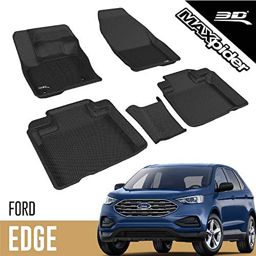 3D MATS/U-AC FR09301509 3D KAGU FLOOR MAT 2 ROW SET BLACK