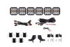 BRONCO SS5 6POD CROSSLINK GRILLE LIGHT BAR KIT SPORT WHITE COMBO