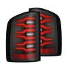 0713 SILVERADO 1500/0714 2500/3500HD LUXX LED TAIL LIGHTS BLACK/RED
