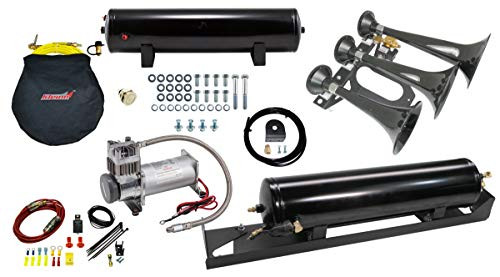 KLEINN AIR IT17230STL Horns with Spare Tire Location Horn Mount