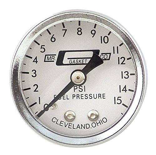 MR GASKET 1561 FUEL PRESS GAUGE 0-15 PSI