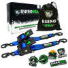 RETRACTABLE RATCHET STRAPS 2IN X 10FT (2PACK) BLUE