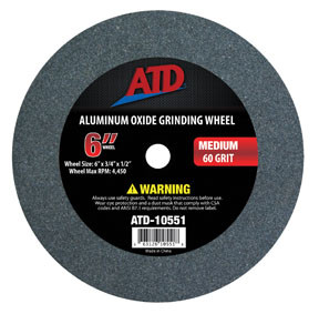 ATD Tools ATD-10551 6" Medium Replacement Grit Grinding Wheel