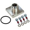 FITTING DRY SUMP SQUARE BASE 10AN MALE 4BOLT SQUARE FLANGE