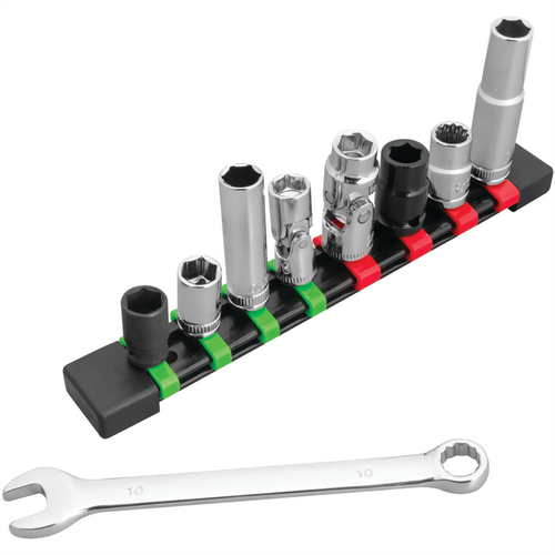 MASTER 10MM SOCKET & WRENCH SET 9 PCS