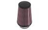 UNIVERSAL CLAMPON AIR FILTER ROUND TAPERED RED