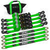 2IN X 8FT HEAVY DUTY VEHICLE TIEDOWN KIT (JHOOK) GREEN