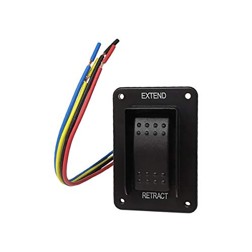 LIPPERT COMP 387874 BLK IP66 ELEC JACK SWITCH W/HARNESS