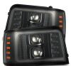9296 F150/F250/F350/BRONCO NOVA PRO HALOGEN HEADLIGHT ALPHA BLACK