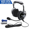 Rugged Radios RGRH22-STX H22 STX STEREO OVER THE HEAD (OTH) HEADSET FOR STEREO INTERCOMCARBON FIBER