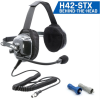 Rugged Radios RGRH42-STX H42 STX STEREO BEHIND THE HEAD (BTH) HEADSET FOR STEREO INTERCOMSCARBON FIBER