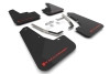 24C SUBARU CROSSTREK (EX WILDERNESS) NO DRILLING REQD BLACK MUD FLAP/RED LOGO