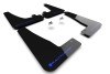 22C TESLA MODEL X & X PLAID NO DRILLING REQD BLACK MUD FLAP/BLUE LOGO