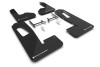 22C RIVIAN R1S NO DRILLING REQD BLACK MUD FLAP/WHITE LOGO