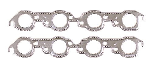 MR GASKET 7407G Gaskets: Aluminum Exhaust Gaskets; fits big block Chevrolet V-8 engines with round port heads