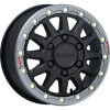 ALPHA BLACK W/GUNMETAL RING 15X6.5 6X139.7 +74mm