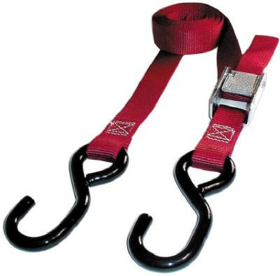 Hampton Products KRP05715 Keeper 0 6' x 1" Cam Buckle Motorcycle Tie-Down, 2 Pack