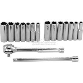 Proto B983363 Proto 16 Piece 1/4-Inch Drive 6-Point Socket Set