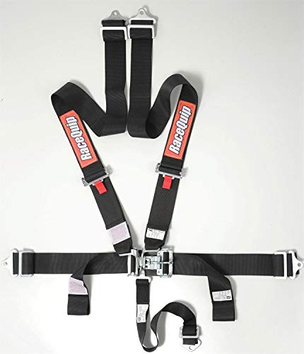 RACEQUIP 711001 L & L 5PT HARNESS SET BLA