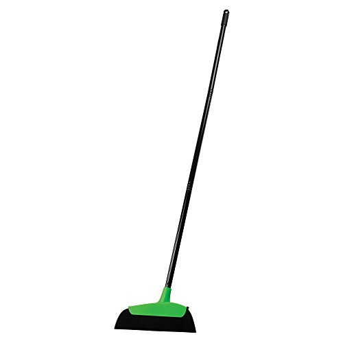 Casabella CB-85363 Neon Hair Magnet Broom, Black/Green