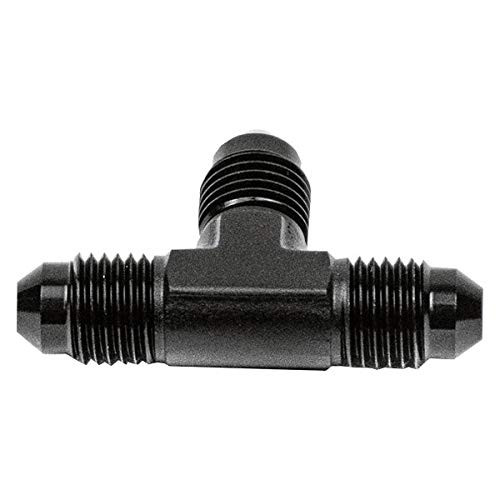 SNOW PERF 806BRD 4AN T WATER METHANOL FITTING (BLACK