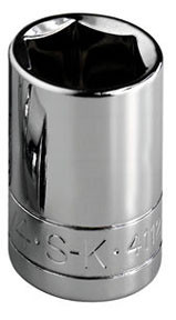 SK Hand Tool SKT-48215 1/2in. Drive Standard 6 Point Socket 15mm