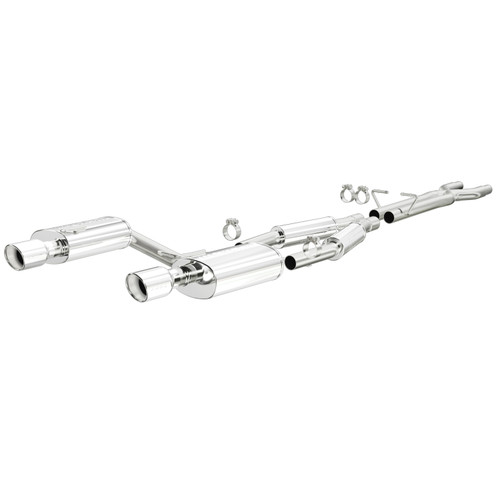 Magnaflow mag15326 MagnaFlow 05-07 Audi A4 Quattro V6 3.2L SS Cat-Back Dual Split Rear Exit 2 Tips Perf Exhaust Sys