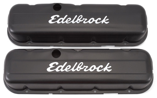 Edelbrock ede4483 Edelbrock Valve Cover Signature Series Chevrolet 1965 and Later 396-502 V8 Low Black