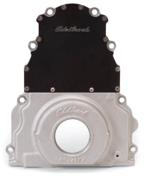 Edelbrock ede4254 Edelbrock Timing Cover 2-Piece for GM Gen 3 Ls-Series