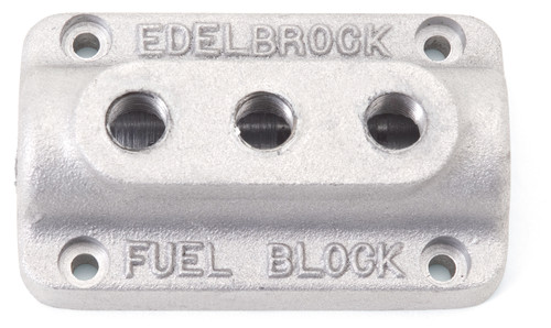 Edelbrock ede1285 Edelbrock Fuel Block Triple As Cast