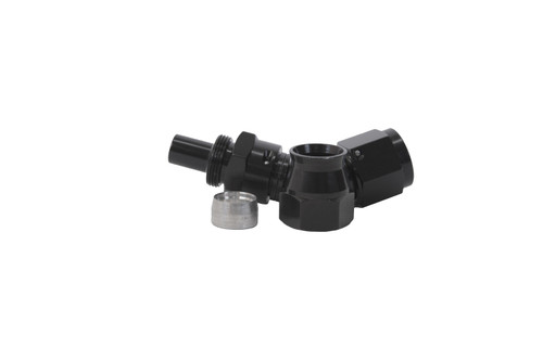 Aeromotive aer15354 Aeromotive PTFE Hose End - AN-08 - 45 Deg - Black Anodized