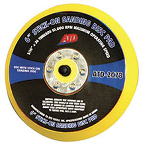 ATD Tools ATD-2078 6" Stick-on Sanding Disc Pad