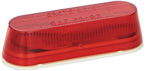 GROTE PERLUX 45252 CLR/MKR LAMP, RED, THIN-L