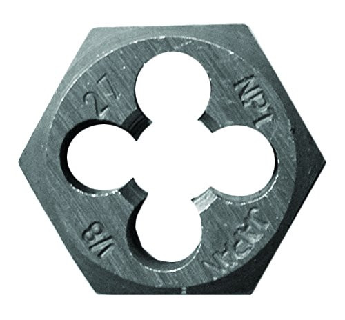 Century Drill & Tool CDT96301 Century Drill and Tool 96301 Hexagon Pipe Die, 1/8 - 27 Npt