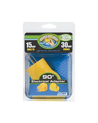 CAMCO RV 55325 90 DEGREE ADAPTER 30AMP-15AMP
