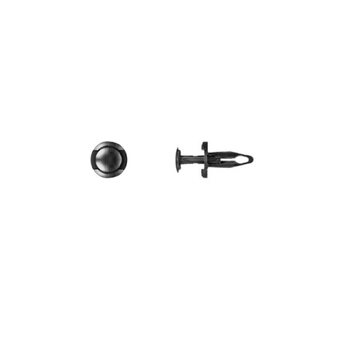 Disco Automotive Hardware 9559PK Push-Type Retainer, 3/4 in L Stem x 1/4 in Hole, Nylon, Black