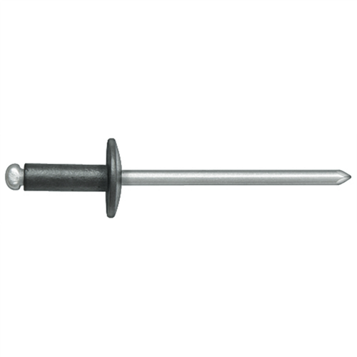 Disco Automotive Hardware Black Finish Alum. Steel Pop Rivets