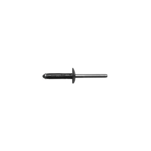 Disco Automotive Hardware 1951PK Bumper Cover Rivet, 1/4 in Dia x 3/16 to 3/8 in Grip Range, Aluminum, Black