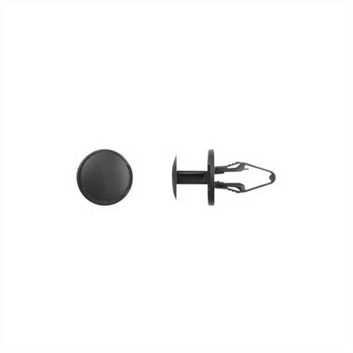 Disco Automotive Hardware 10374PK Push-Type Retainer, 22 mm L Stem x 21/64 in Hole, Nylon, Black