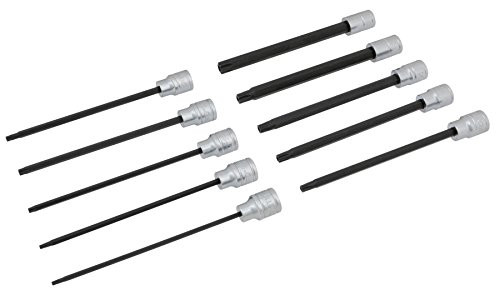 Wilmar W38752 Performance Tool 10 Piece 3/8" Drive Star Bit Socket Set